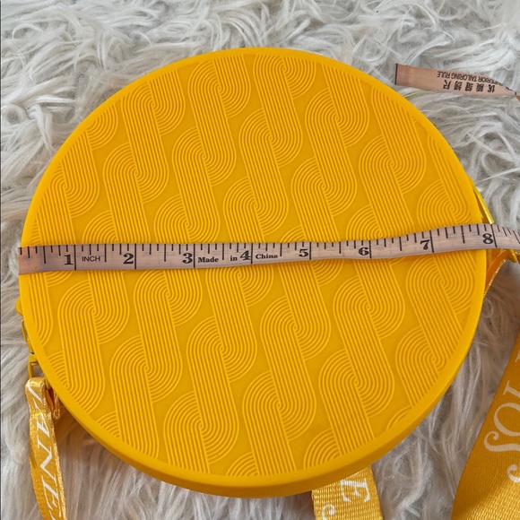 SOL DE JANEIRO Yellow Mustard Color Rubber Crossbody Bag Limited Edition - Picture 4 of 4